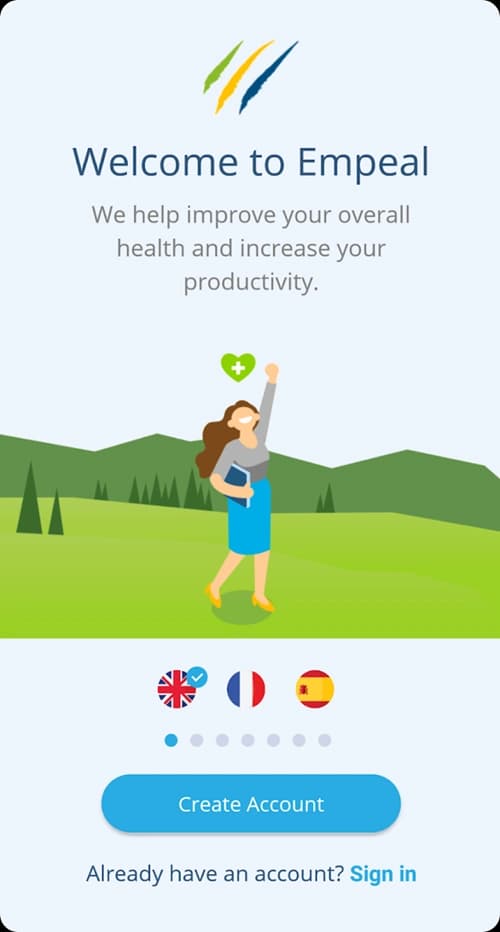 Empeal personalized health screen