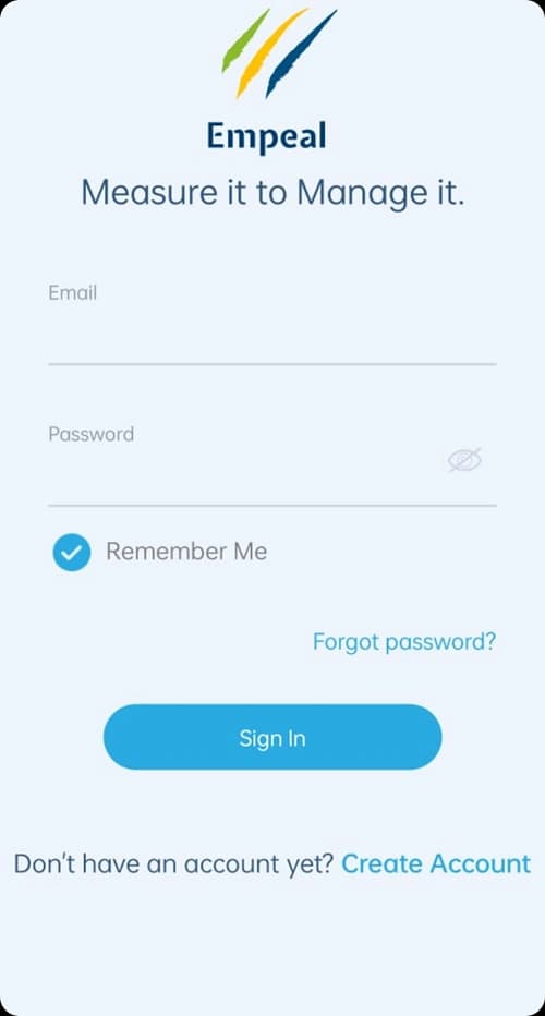 Empeal health progress screen